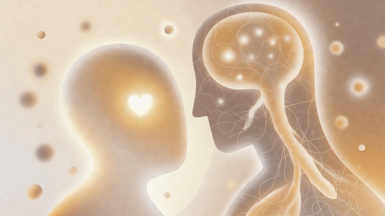 Illustration representing oral orgasm, sexual wellness, intimacy, and trust in adult relationships.