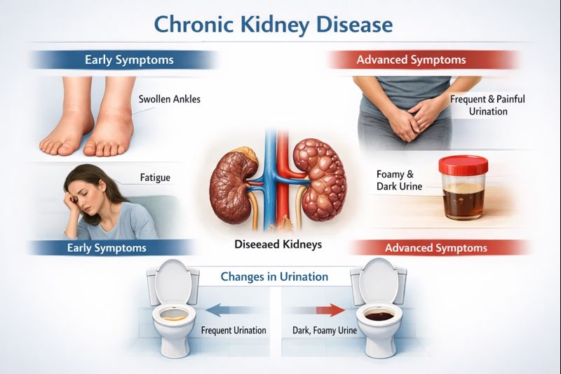 Symptoms of Chronic Kidney Disease: Early and Advanced Warning Signs