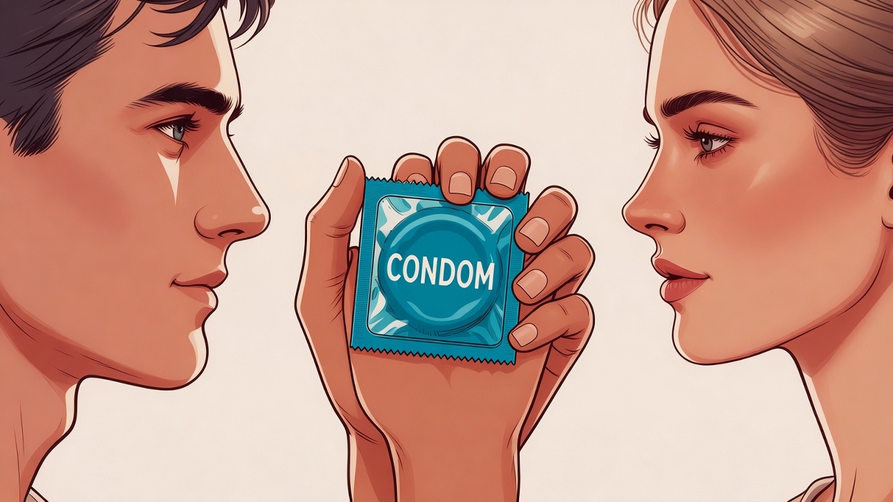 Trust condom packaging symbolizing safe sex, protection, and confidence in intimate relationships.