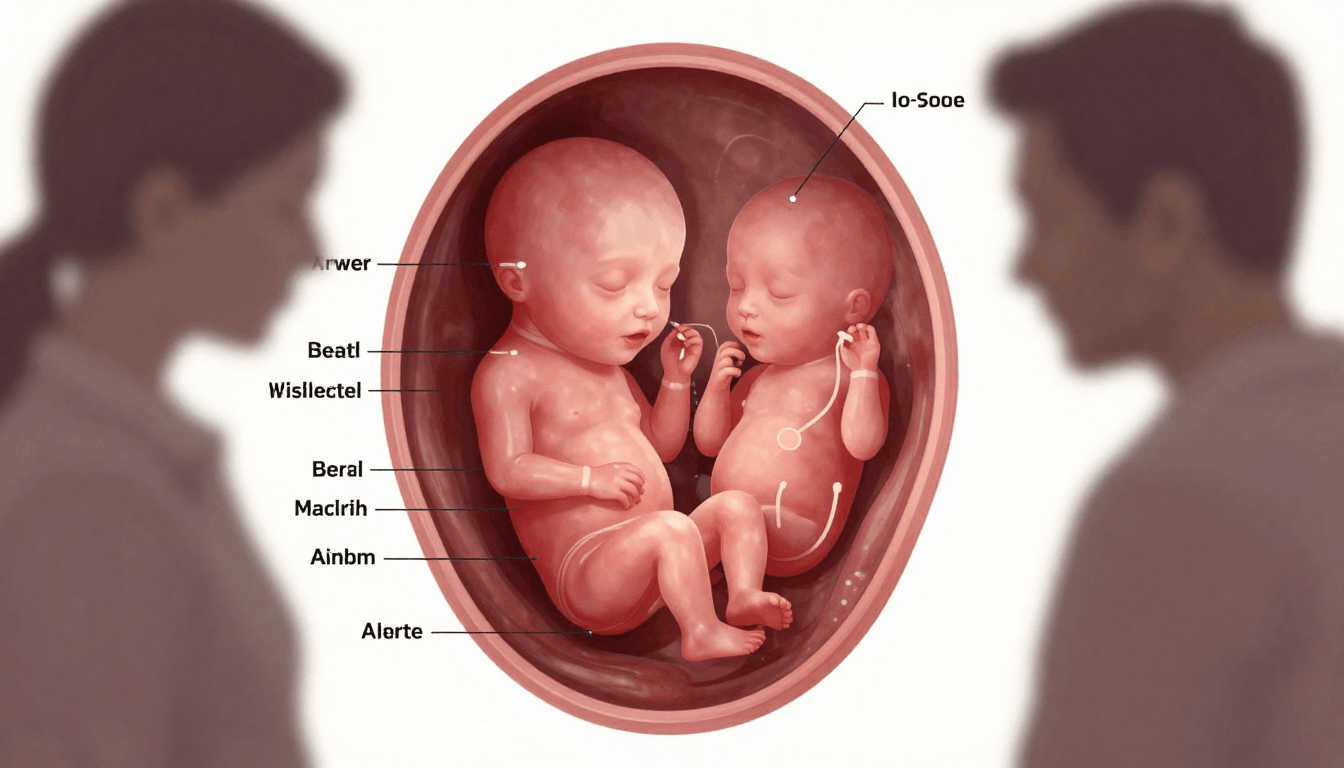 10 weeks gestation pregnancy showing fetal development inside the uterus