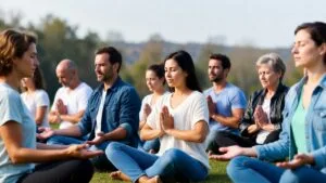 Mental well-being concept showing emotional balance, mindfulness, and healthy lifestyle