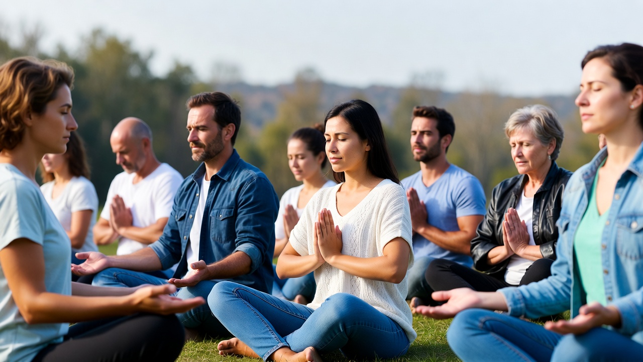 Mental well-being concept showing emotional balance, mindfulness, and healthy lifestyle